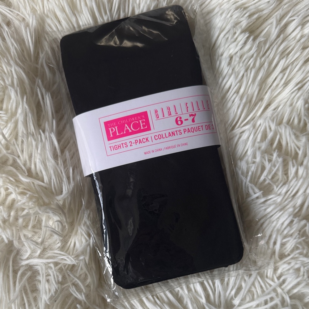 The Children's Place Classic Black Tights Set